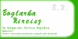 boglarka mireisz business card